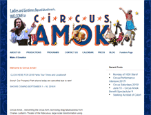 Tablet Screenshot of circusamok.org